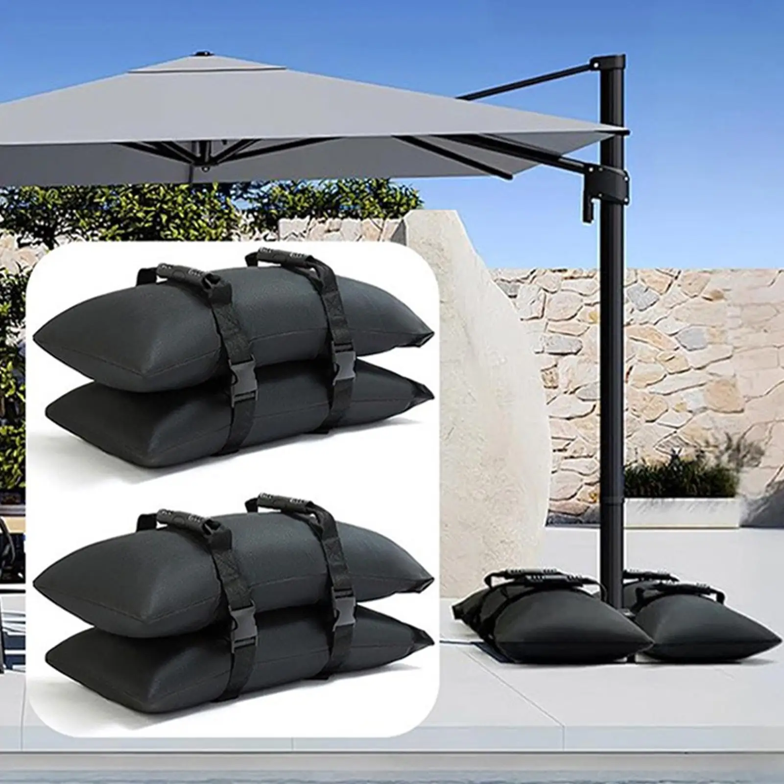 heavy duty umbrella weights bag Umbrella base counterweight sandbags Sun umbrella base windproof sandbags umbrella securing bag
heavy duty umbrella weights bag Umbrella base counterweight sandbags Sun umbrella base windproof sandbags umbrella securing bag