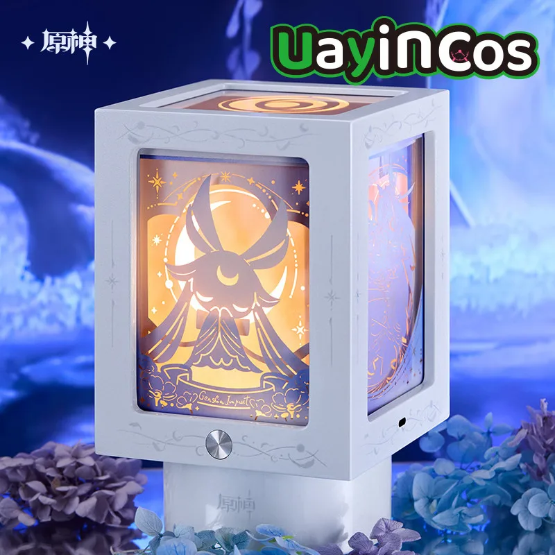 Original Genshin Impact Columbina Rotating Paper Carved Night Light Music Box Ornament Gift Box Collection Card Anime Game Toy
Original Genshin Impact Columbina Rotating Paper Carved Night Light Music Box Ornament Gift Box Collection Card Anime Game Toy