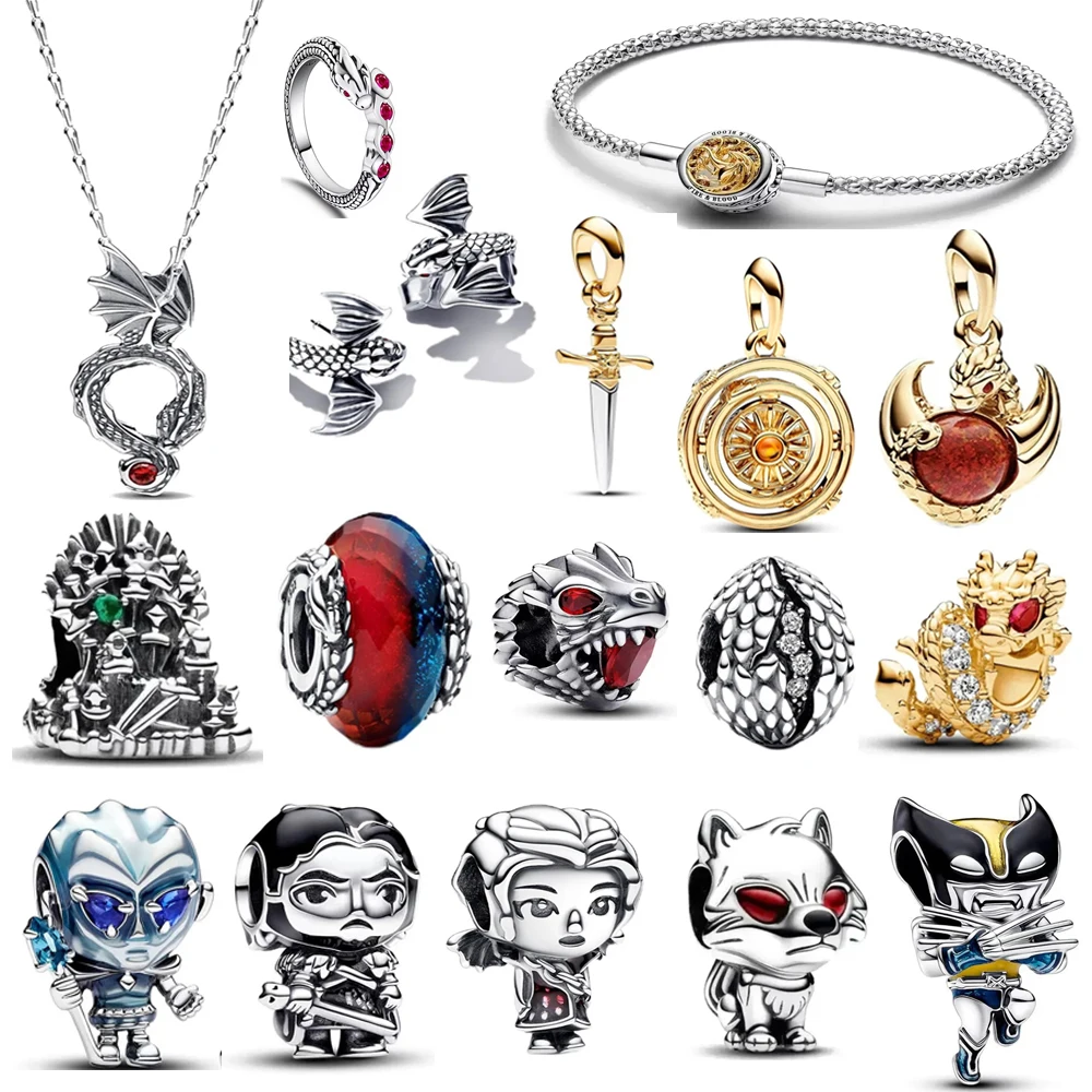 Лидер продаж, новые серьги Miniso Disney in Wolf Dragon Seat серии, ожерелье, подходят для браслета из бисера, серебро 925, женские кулоны, ювелирные изделия
Лидер продаж, новые серьги Miniso Disney in Wolf Dragon Seat серии, ожерелье, подходят для браслета из бисера, серебро 925, женские кулоны, ювелирные изделия
