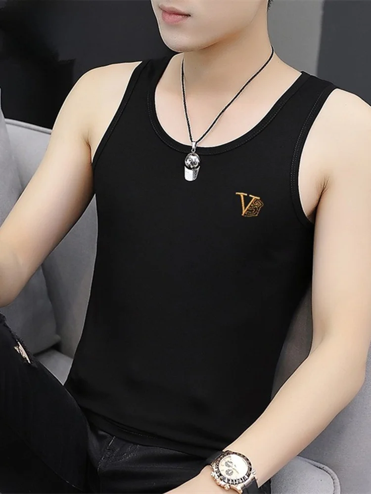 Modal Ice Silk Tank Top Men's Summer New Sport Svel Fitn ular T-irt Thin Busin Casual round Ne Sweat Vest
Modal Ice Silk Tank Top Men's Summer New Sport Svel Fitn ular T-irt Thin Busin Casual round Ne Sweat Vest