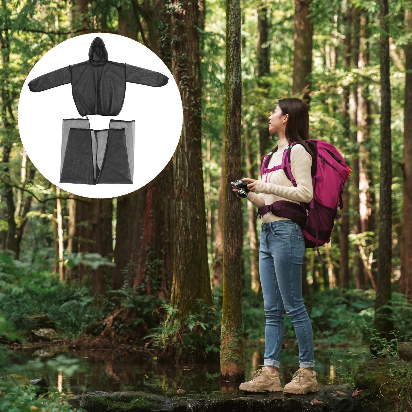 Mosquito Net Suit Jacket Hood Pants Lightweight Breathable Mesh Clothing Outdoor Camping Hiking Fishing Protection
Mosquito Net Suit Jacket Hood Pants Lightweight Breathable Mesh Clothing Outdoor Camping Hiking Fishing Protection