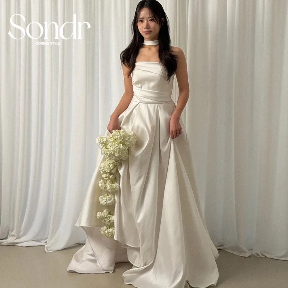 Sondr Customized Strapless Simple Korean Wedding Dresses A Line Corset Back Bridal Photo Shoot Gown A Line Wedding Party Dresses
Sondr Customized Strapless Simple Korean Wedding Dresses A Line Corset Back Bridal Photo Shoot Gown A Line Wedding Party Dresses