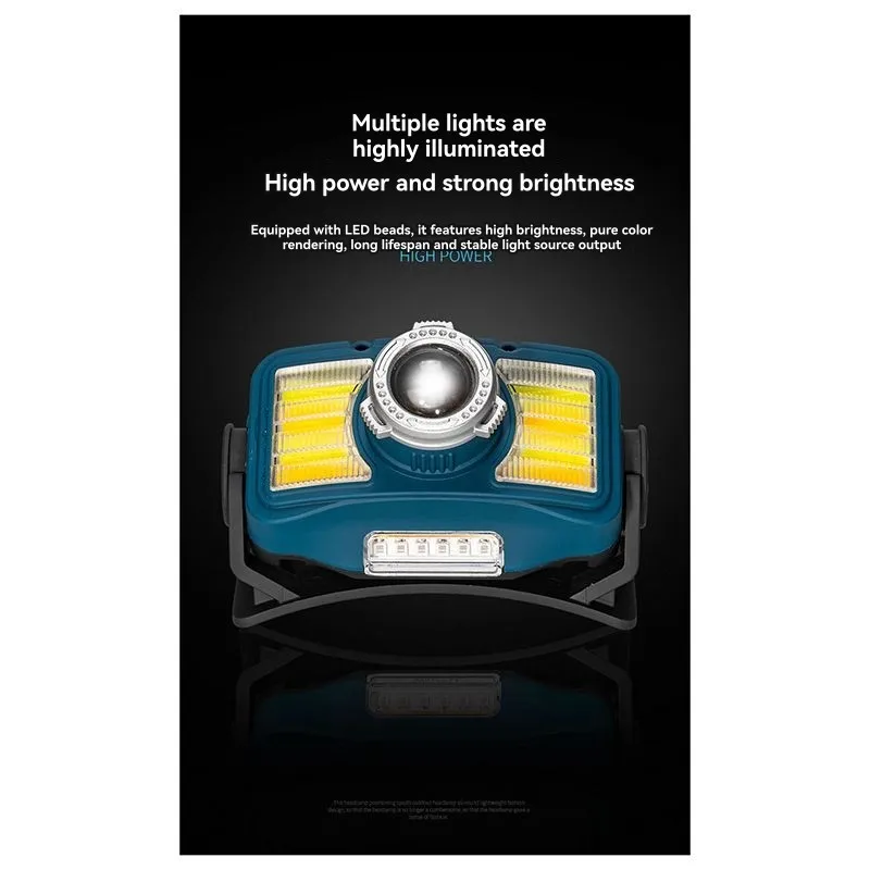 【Supernew】Светодиодный налобный фонарь с тройным источником света, многофункциональный перезаряжаемый тип C для активного отдыха
【Supernew】Светодиодный налобный фонарь с тройным источником света, многофункциональный перезаряжаемый тип C для активного отдыха