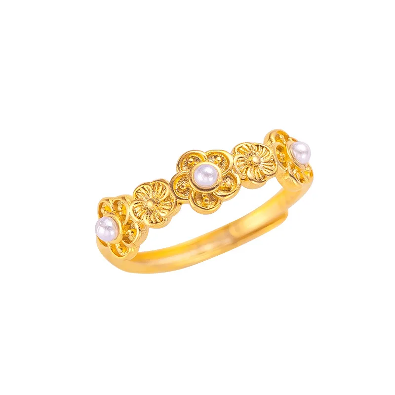 Elegant Flowers Pearl 14K Gold Color Ring for Women Adjustable Ring Birthday Wedding Jewelry Gifts Not Fade
Elegant Flowers Pearl 14K Gold Color Ring for Women Adjustable Ring Birthday Wedding Jewelry Gifts Not Fade