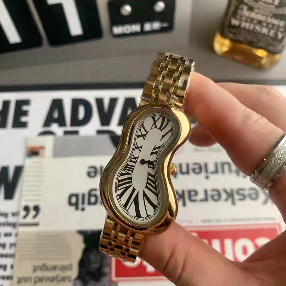 Men Watc Women Watch Medieval Melting Twist Design European And American Fashion Trends INS Style Women Waterproof Quartz Watch
Men Watc Women Watch Medieval Melting Twist Design European And American Fashion Trends INS Style Women Waterproof Quartz Watch