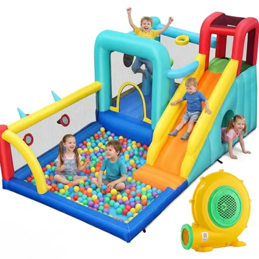 Indoor Outdoor Bounce House for 3-6 8-12 13Ft Bouncy Castle with Blower Jumping Bouncer with Slide Tunnel Climb Wall Rabbit Obs
Indoor Outdoor Bounce House for 3-6 8-12 13Ft Bouncy Castle with Blower Jumping Bouncer with Slide Tunnel Climb Wall Rabbit Obs