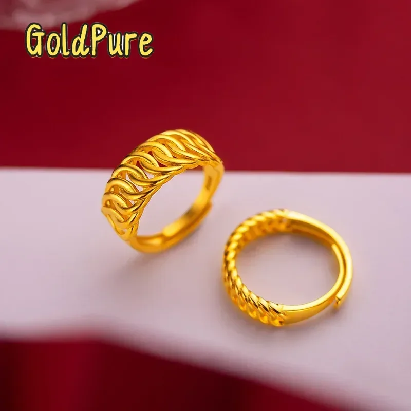 Кольцо Goldpure AU999 из чистого золота Seiko Boss - модное универсальное кольцо из настоящего золота, также подходит для пар.
Кольцо Goldpure AU999 из чистого золота Seiko Boss - модное универсальное кольцо из настоящего золота, также подходит для пар.