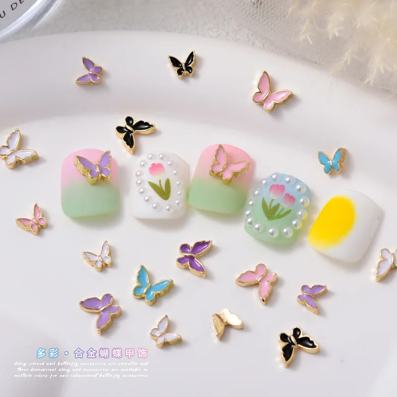 5pcs/lot 2023 New Colorful Metal Butterfly Nail Ornaments with 3D Texture and Exquisite Small Butterfly Alloy Accessories
5pcs/lot 2023 New Colorful Metal Butterfly Nail Ornaments with 3D Texture and Exquisite Small Butterfly Alloy Accessories
