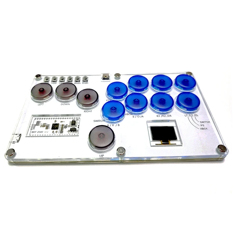 Аркадный джойстик Fight Stick игровой контроллер механическая кнопка для ПК/PS4/переключателя синего цвета
Аркадный джойстик Fight Stick игровой контроллер механическая кнопка для ПК/PS4/переключателя синего цвета