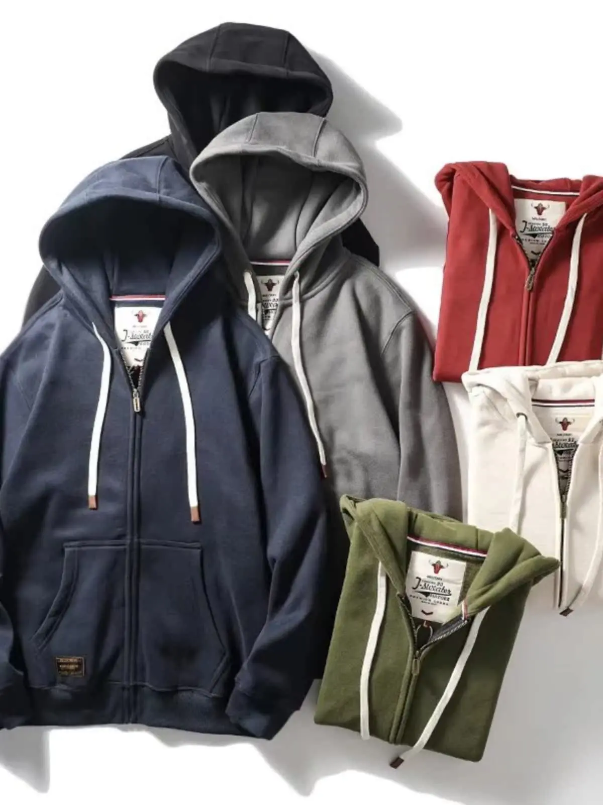 Heavyweight ex Hooded Zipper Fce Sweatirt Loose Open Cardigan Warm Coat Pure Color American Sle for Teens
Heavyweight ex Hooded Zipper Fce Sweatirt Loose Open Cardigan Warm Coat Pure Color American Sle for Teens