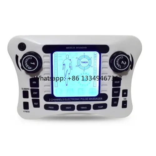 Portable Two-Channel Electronic Pulse Tens/EMS Body Therapy Massager for Home Use
Portable Two-Channel Electronic Pulse Tens/EMS Body Therapy Massager for Home Use