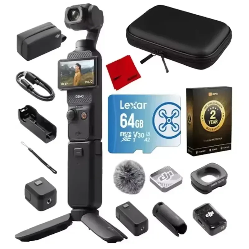 ГОРЯЧАЯ РАСПРОДАЖА: НОВЫЙ DJI Osmo Pocket 3 Creator Combo – стабилизатор-стедикам с 1-дюймовой CMOS-матрицей и видео 4K/120fps, комплект с 3-осевой стабилизацией
ГОРЯЧАЯ РАСПРОДАЖА: НОВЫЙ DJI Osmo Pocket 3 Creator Combo – стабилизатор-стедикам с 1-дюймовой CMOS-матрицей и видео 4K/120fps, комплект с 3-осевой стабилизацией