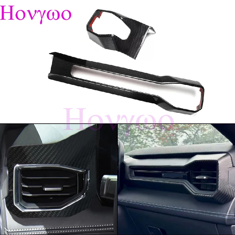 2pcs Real Dry Carbon Car Interior Air Conditioning Vent Trim Dashboard Cover For Ford Mustang 2024up
2pcs Real Dry Carbon Car Interior Air Conditioning Vent Trim Dashboard Cover For Ford Mustang 2024up