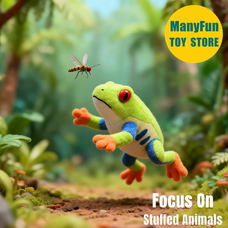 Red Eyed Tree Frog Plush Toy Realistic Leaf Frog Stuffed Animal Lifelike Jewel Frog Plushie Neon Frog Simulation Toys Doll Gift
Red Eyed Tree Frog Plush Toy Realistic Leaf Frog Stuffed Animal Lifelike Jewel Frog Plushie Neon Frog Simulation Toys Doll Gift