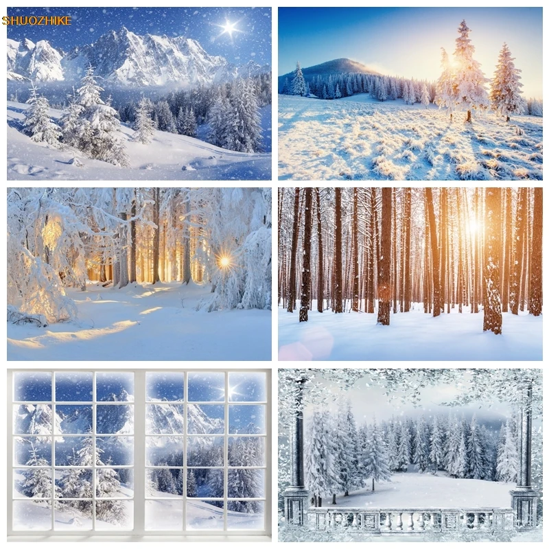 Winter Snow Scene Photography Backdrops Forest Mountain Kid Adult Portrait Party Decor Backgrounds Photobooth Studio Props
Winter Snow Scene Photography Backdrops Forest Mountain Kid Adult Portrait Party Decor Backgrounds Photobooth Studio Props