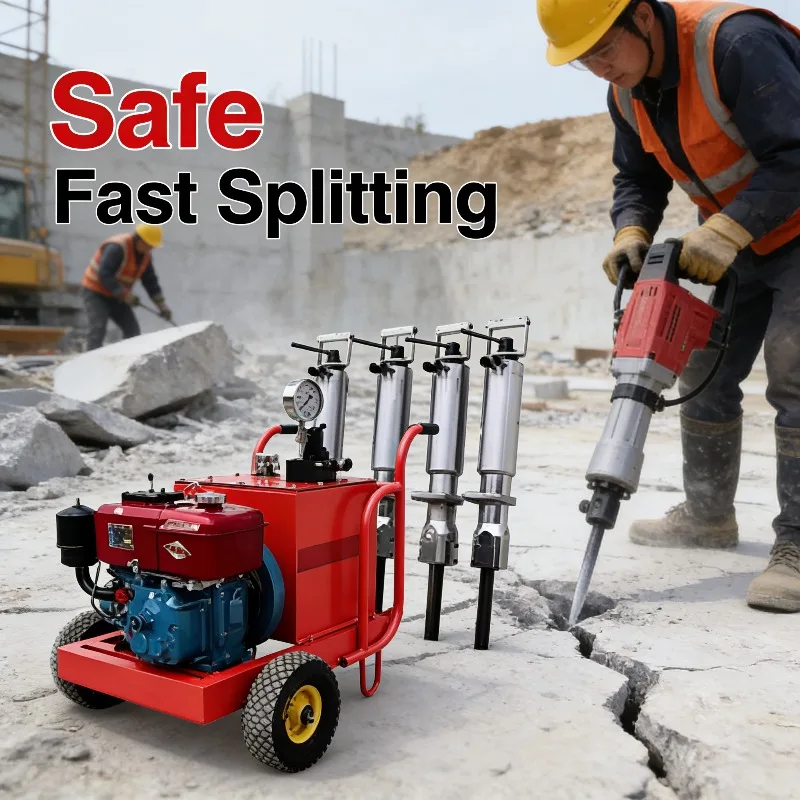 Silent Hydraulic Rock Splitter For Residential Area Construction Noise Free Concrete Demolition Tool High Pressure Force
Silent Hydraulic Rock Splitter For Residential Area Construction Noise Free Concrete Demolition Tool High Pressure Force