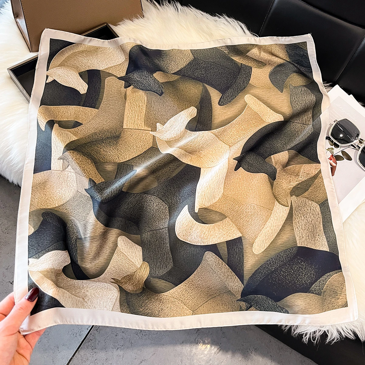 Luxury Horse Print Square Scarf Women Neck Tie Soft Satin Hijab Headscarf Female Fashion Decorate Head Scarf Foulard Bandana
Luxury Horse Print Square Scarf Women Neck Tie Soft Satin Hijab Headscarf Female Fashion Decorate Head Scarf Foulard Bandana
