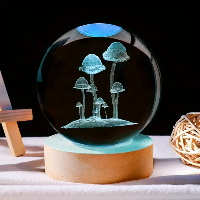 1шт 3D лазерная гравировка Ночник с волшебным хрустальным шаром, современное украшение из полированного стекла, Рождество, Хэллоуин, Спасибо
1шт 3D лазерная гравировка Ночник с волшебным хрустальным шаром, современное украшение из полированного стекла, Рождество, Хэллоуин, Спасибо