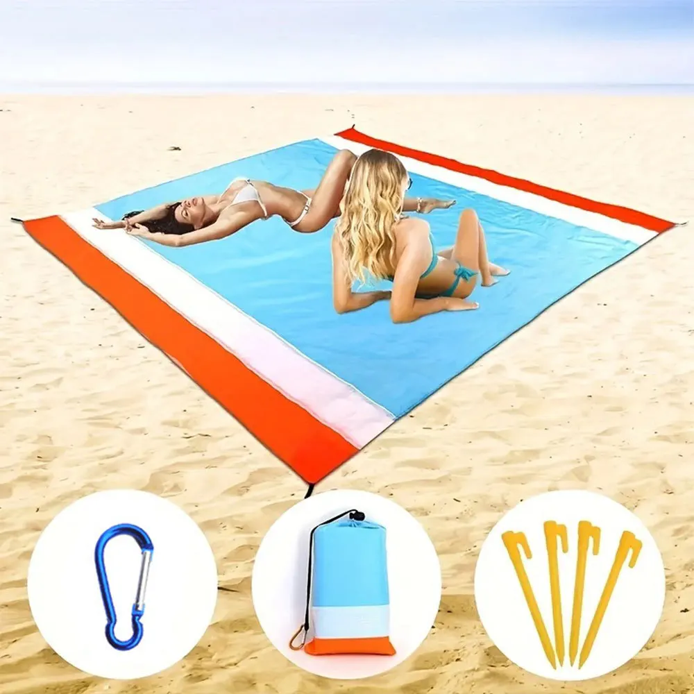 200*210cm High Quality Portable Foldable Polyester Outdoor Camping Waterproof Beach Mat with Pocket for Moisture Proof Picnics
200*210cm High Quality Portable Foldable Polyester Outdoor Camping Waterproof Beach Mat with Pocket for Moisture Proof Picnics