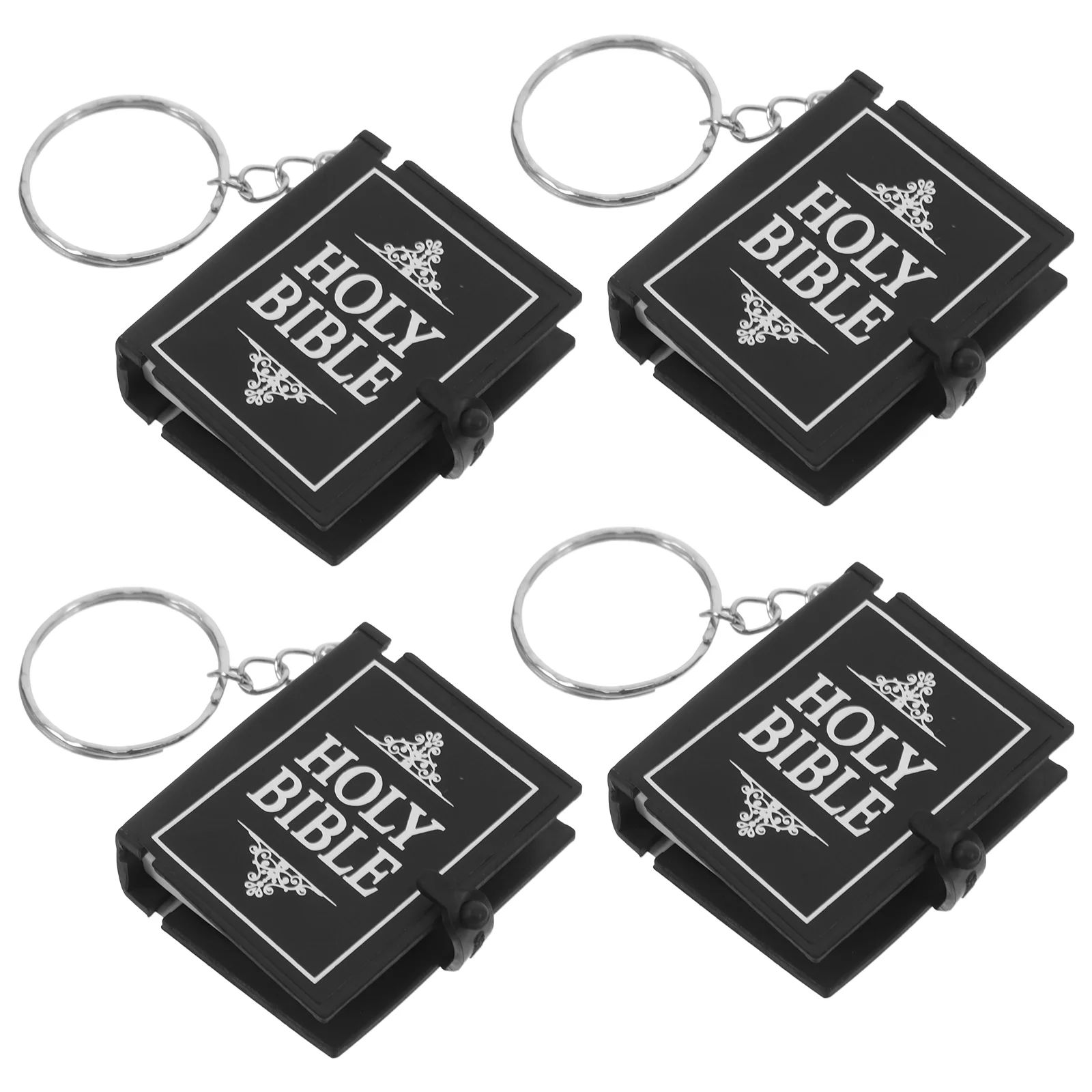 4pcs Mini Scripture Keychain Religious Book Keyring Inspirational Miniature Books Lightweight Portable Practical Charm Party
4pcs Mini Scripture Keychain Religious Book Keyring Inspirational Miniature Books Lightweight Portable Practical Charm Party