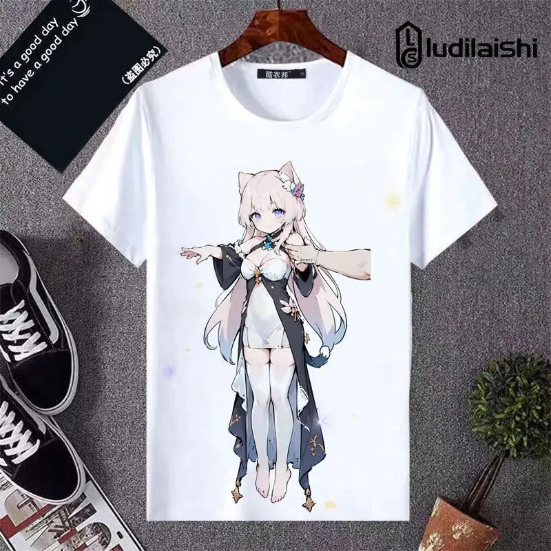 Genshin Impact Wanderer Cosplay T-Shirt Scaramouche Themed Casual Short Sleeve Tops Set for Men and Women
Genshin Impact Wanderer Cosplay T-Shirt Scaramouche Themed Casual Short Sleeve Tops Set for Men and Women
