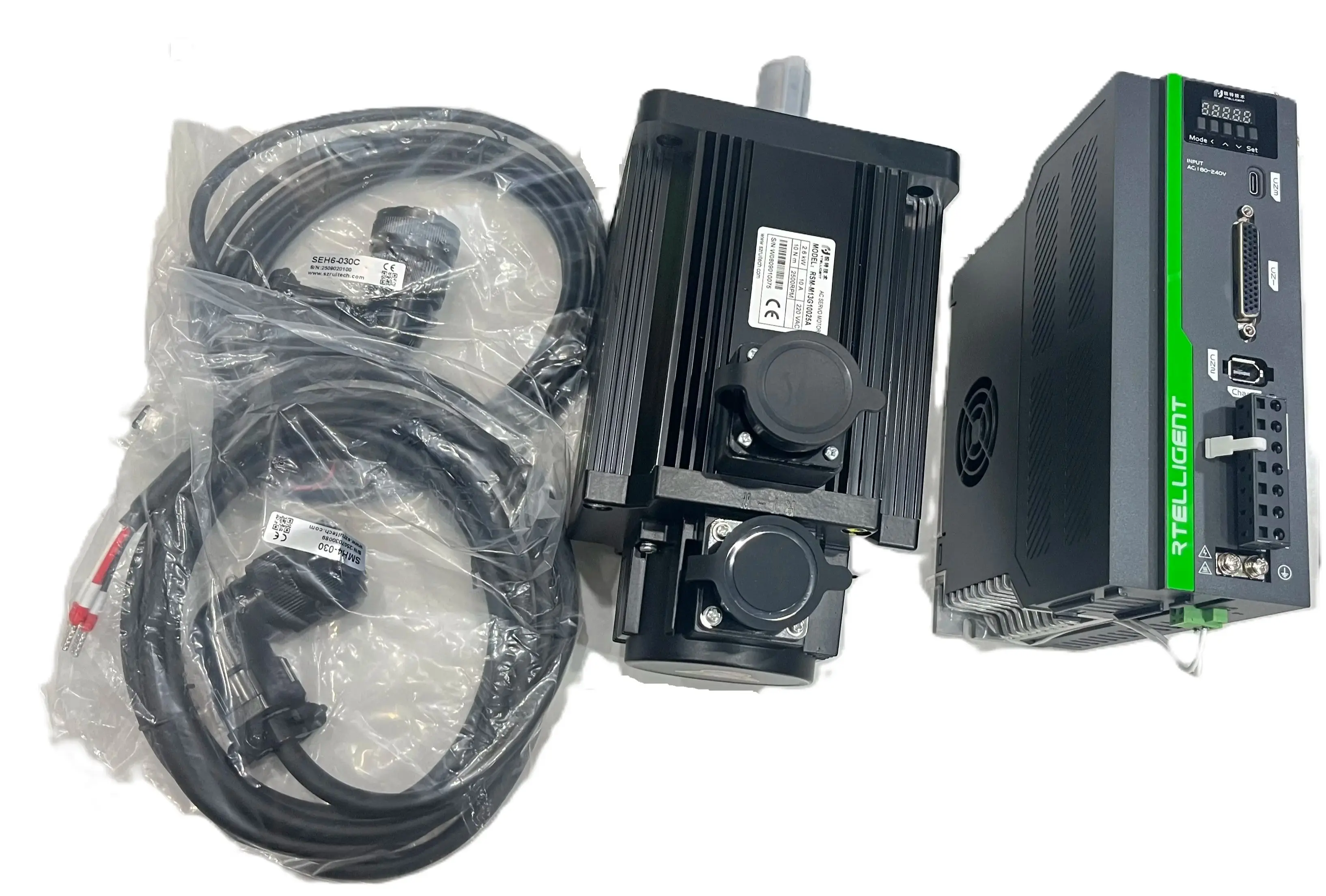 Ethercat Nema51 130mm 1KW 1.5KW 2KW 2.6KW 2.3KW 3.8KW 17Bit 23Bit Optical Multi Absolute Encoder R6LE AC Servo Motor Driver Kit
Ethercat Nema51 130mm 1KW 1.5KW 2KW 2.6KW 2.3KW 3.8KW 17Bit 23Bit Optical Multi Absolute Encoder R6LE AC Servo Motor Driver Kit