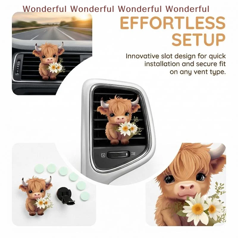 Car Air Freshener Cow Shape Clip for Air Vent Long Lasting Odor Removal Interior Accessories for All Vehicle Types
Car Air Freshener Cow Shape Clip for Air Vent Long Lasting Odor Removal Interior Accessories for All Vehicle Types