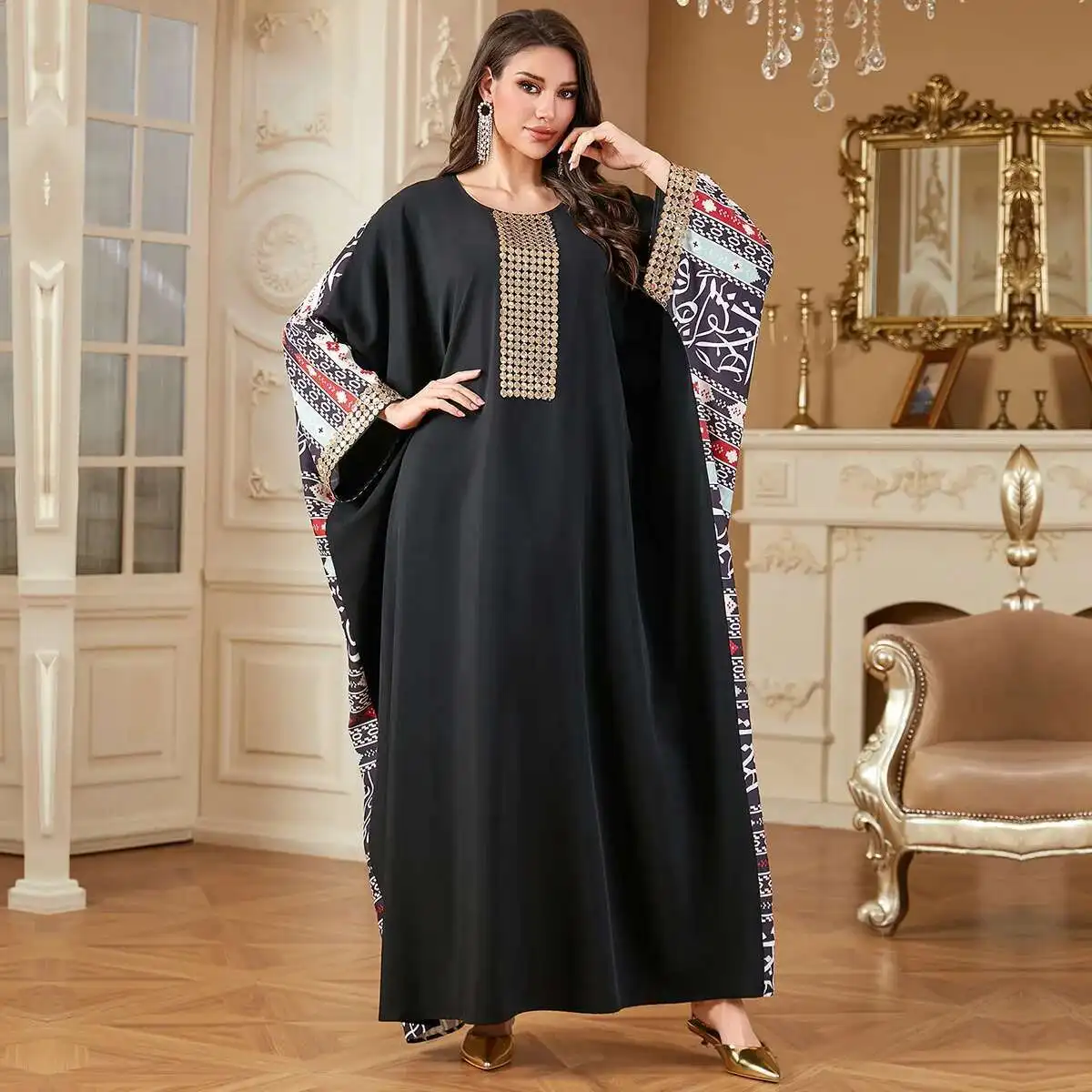 4313 Hot Selling Plus Size New Women's Clothing with Traditional Arabic Digital Printing Abaya Robe Dress Islam Elegant
4313 Hot Selling Plus Size New Women's Clothing with Traditional Arabic Digital Printing Abaya Robe Dress Islam Elegant