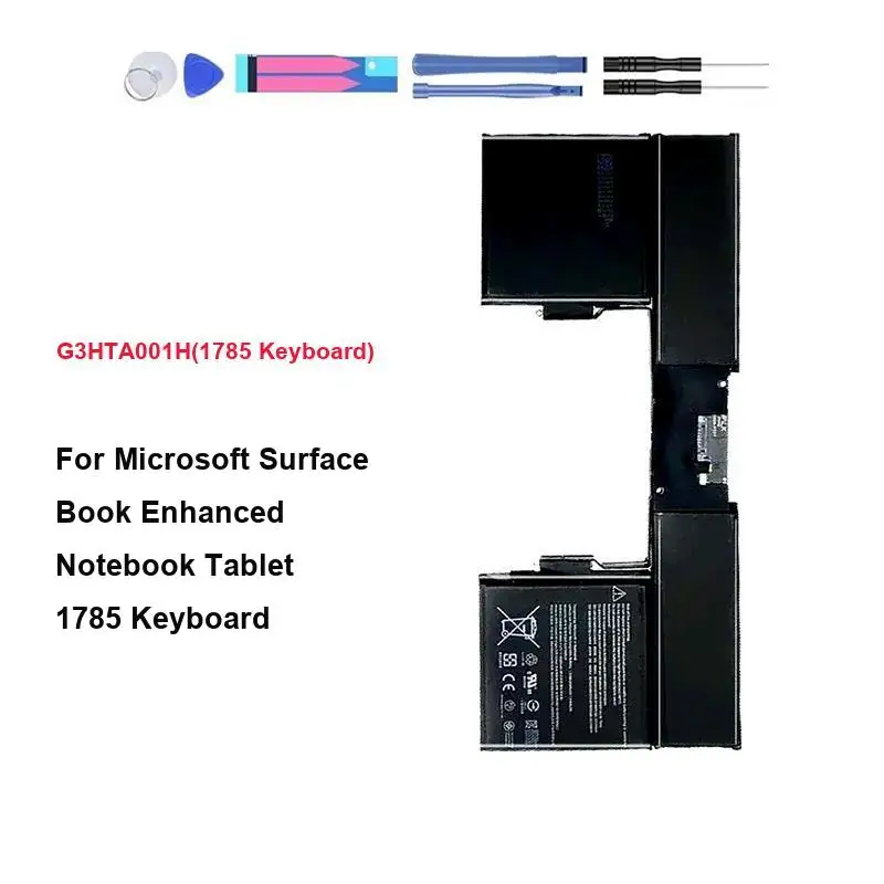 Tablet Battery 8030mAh For Microsoft Surface Book 1 Enhanced Edition Only 1785 Keyboard G3HTA001H 1785
Tablet Battery 8030mAh For Microsoft Surface Book 1 Enhanced Edition Only 1785 Keyboard G3HTA001H 1785