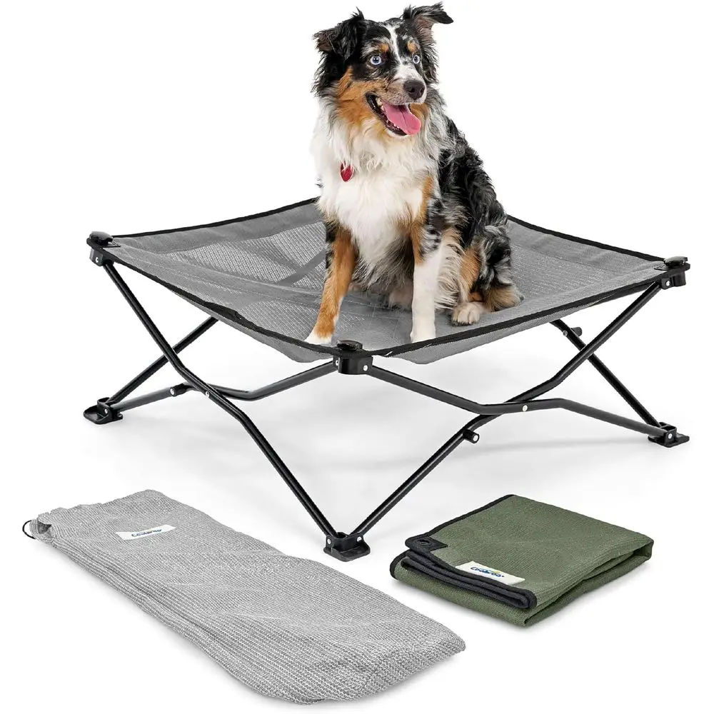 Portable Cooling Dog Cot for Medium Dogs with Lightweight Design, Carry Bag & Bonus Cover, Medium, Everglade Green
Portable Cooling Dog Cot for Medium Dogs with Lightweight Design, Carry Bag & Bonus Cover, Medium, Everglade Green