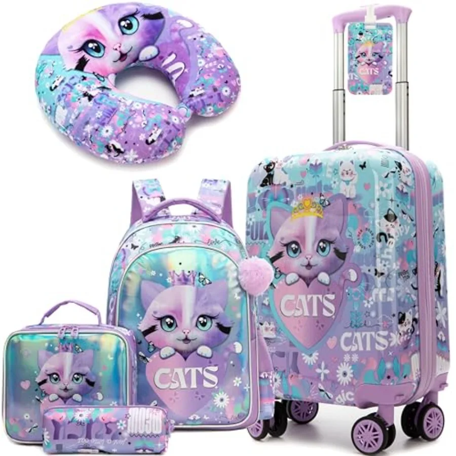 Suitcase Set for Girls Hardside Luggage with Spinner Wheels 5 Pcs 16inch Toddler Suitcase for Girls Travel Carry on Luggage Air
Suitcase Set for Girls Hardside Luggage with Spinner Wheels 5 Pcs 16inch Toddler Suitcase for Girls Travel Carry on Luggage Air