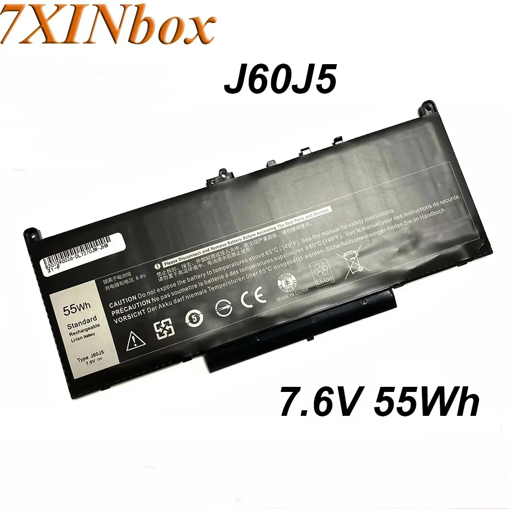 7XINbox J60J5 7.6V 55Wh Laptop Battery For Dell Latitude E7270 E7470 E7260 Series Notebook Computer Replace The Battery
7XINbox J60J5 7.6V 55Wh Laptop Battery For Dell Latitude E7270 E7470 E7260 Series Notebook Computer Replace The Battery