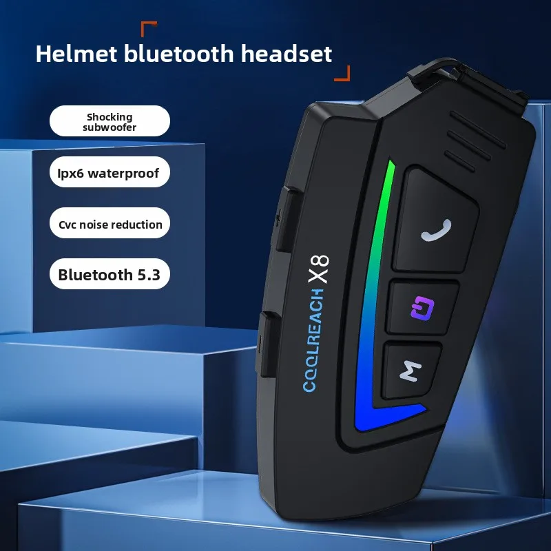 New X8 Helmet Bluetooth Headset Waterproof Noise Cancelling Motorcycle Helmet Headset
New X8 Helmet Bluetooth Headset Waterproof Noise Cancelling Motorcycle Helmet Headset