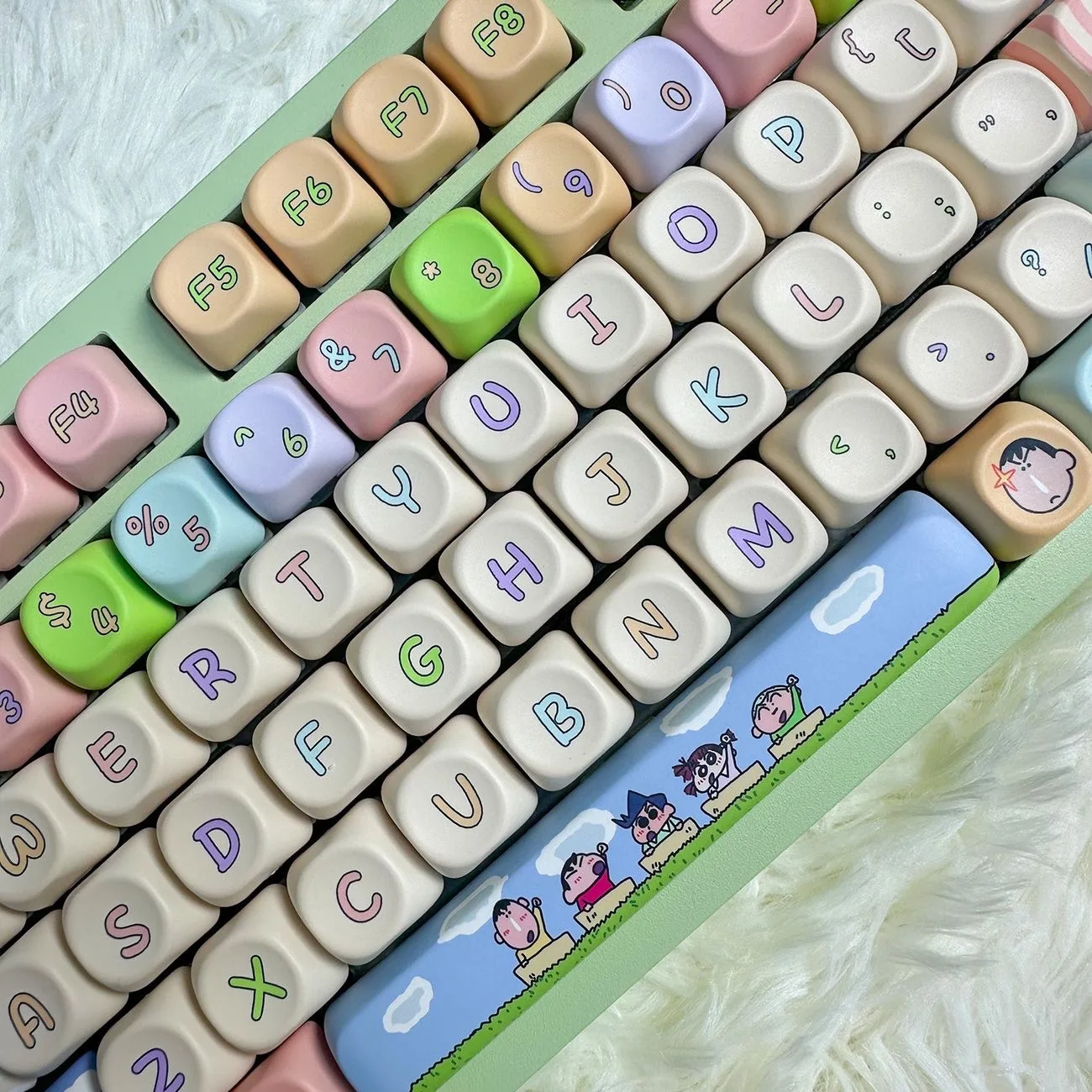 Карандаш, милый мультфильм, аниме, озорной профиль MOA, 5-сторонний Dye Sub PBT, высококачественные колпачки для клавиш для игровой механической клавиатуры MX
Карандаш, милый мультфильм, аниме, озорной профиль MOA, 5-сторонний Dye Sub PBT, высококачественные колпачки для клавиш для игровой механической клавиатуры MX