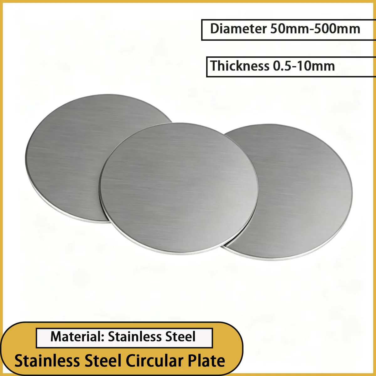 Stainless steel circular plate with a diameter of 50-500mm is used to make mechanical gaskets, hardware accessories, etc
Stainless steel circular plate with a diameter of 50-500mm is used to make mechanical gaskets, hardware accessories, etc