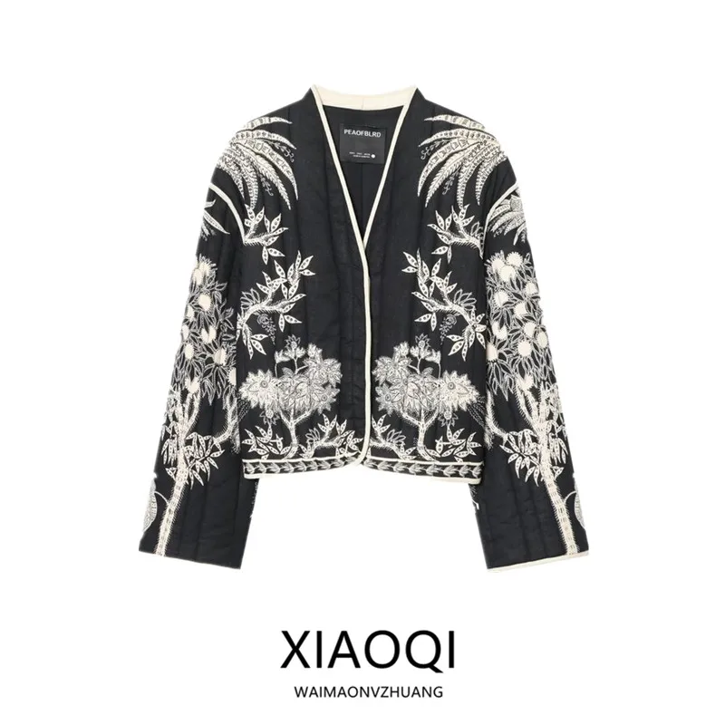 Зима 2025 г., женское свободное универсальное жакет с вышивкой, дизайн Sensation, Новое поступление, верхняя одежда, длинная застежка на пуговицы све
Зима 2025 г., женское свободное универсальное жакет с вышивкой, дизайн Sensation, Новое поступление, верхняя одежда, длинная застежка на пуговицы све