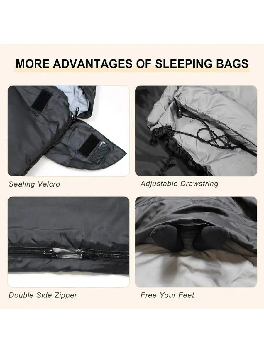 Double Sleeping Bag For Adults With 2 Pillows Queen Size Camping Sleeping Bag
Double Sleeping Bag For Adults With 2 Pillows Queen Size Camping Sleeping Bag