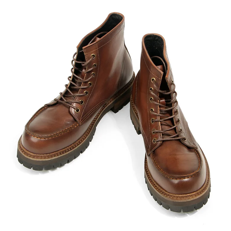 Vintage Work Boots Men's Winter High-top Leather Boots Men Mid-top Short Boots
Vintage Work Boots Men's Winter High-top Leather Boots Men Mid-top Short Boots