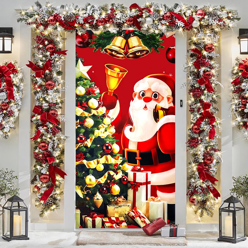 180x90cm Christmas Decorations Front Door Cover Santa Claus Door Cover Backdrop Banner Flag Xmas Winter New Year Holiday Decor
180x90cm Christmas Decorations Front Door Cover Santa Claus Door Cover Backdrop Banner Flag Xmas Winter New Year Holiday Decor
