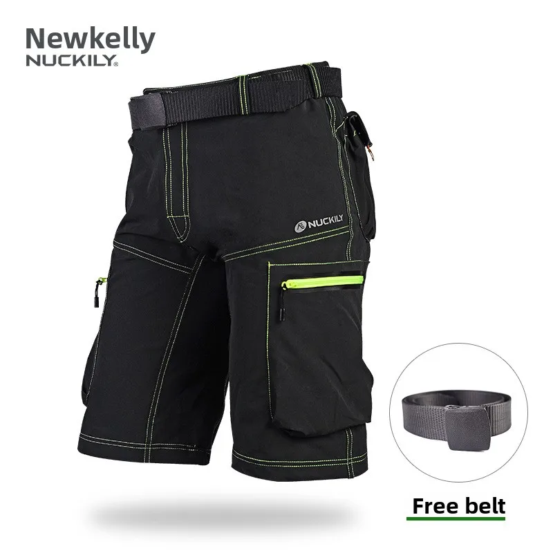 NUCKILY Men's MTB Cycling Shorts Loose Cargo Bike Shorts with Belt Multi Pockets Waterproof Zipper Quick Dry Breathable Reflecti
NUCKILY Men's MTB Cycling Shorts Loose Cargo Bike Shorts with Belt Multi Pockets Waterproof Zipper Quick Dry Breathable Reflecti