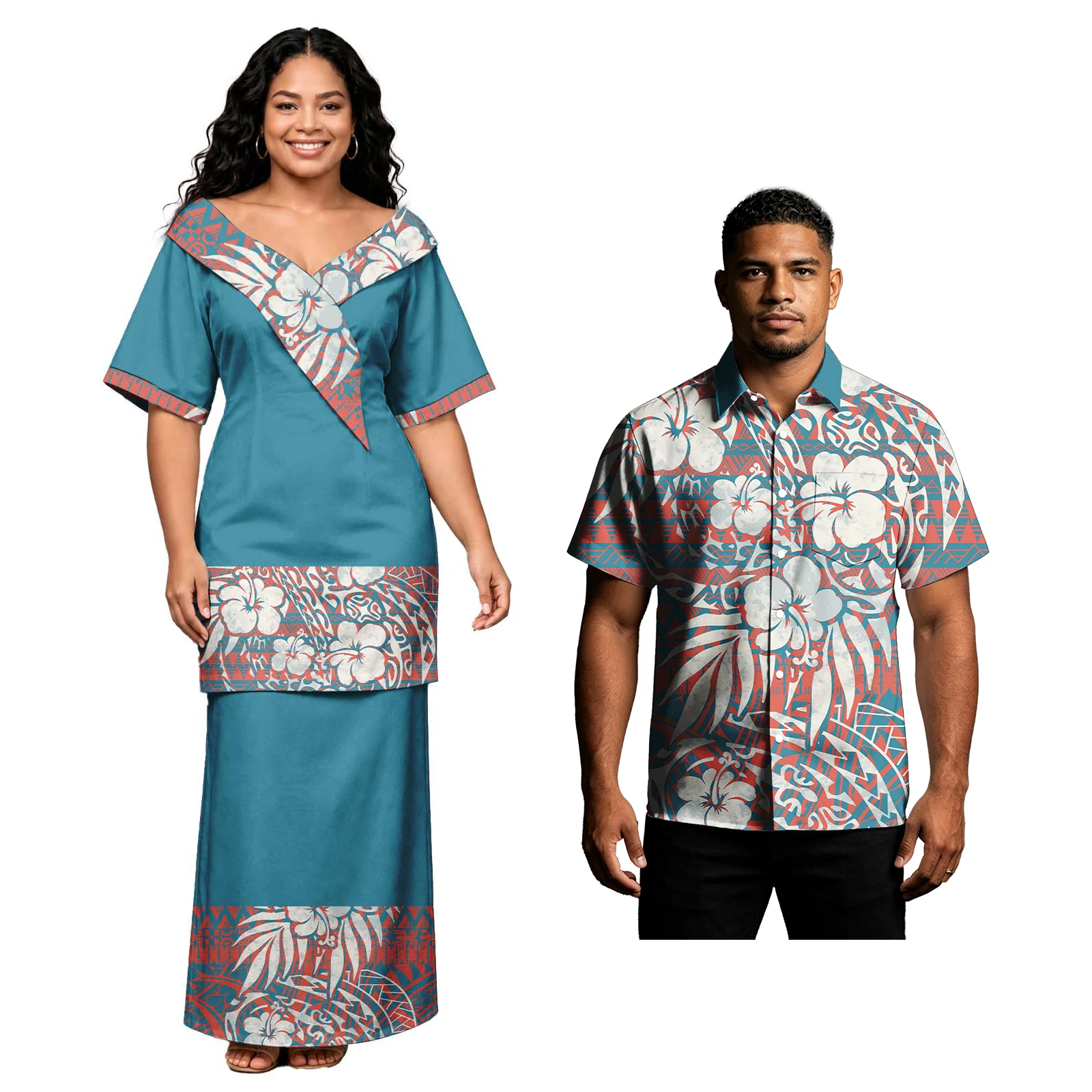 Oversized Hawaii Popular Pocket Men Shirts Classic Shawl Y-Neck Samoan Puletasi for Ladies Tribal Match Polynesia Set of Couples
Oversized Hawaii Popular Pocket Men Shirts Classic Shawl Y-Neck Samoan Puletasi for Ladies Tribal Match Polynesia Set of Couples