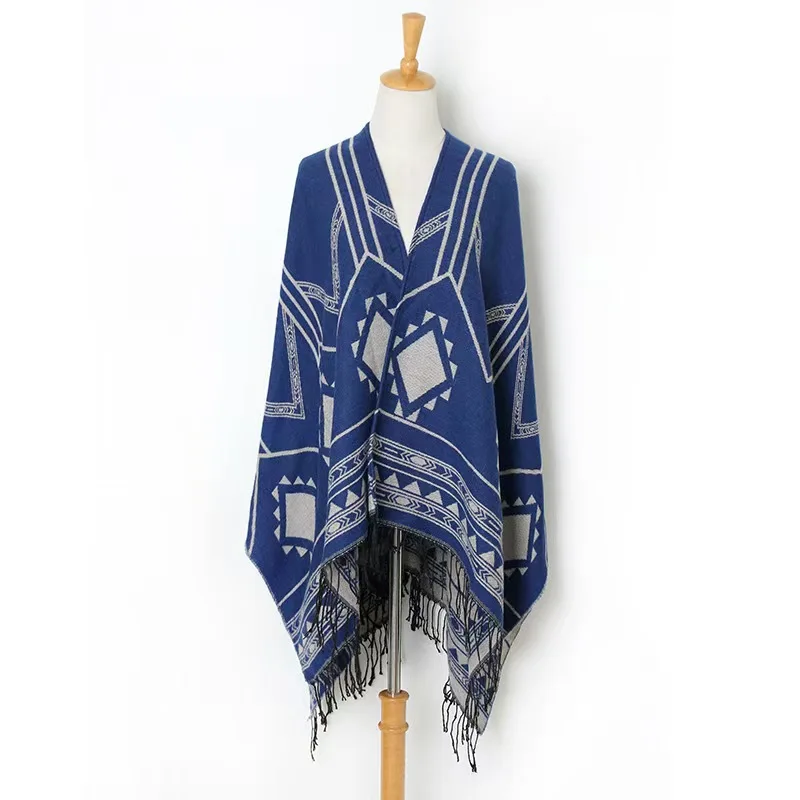 2025 Indian Nepalese Style Geometric Tassel Split Women Shawl Warm Air Conditioning Room Lady Cloak Poncho Capes Black Khaki
2025 Indian Nepalese Style Geometric Tassel Split Women Shawl Warm Air Conditioning Room Lady Cloak Poncho Capes Black Khaki
