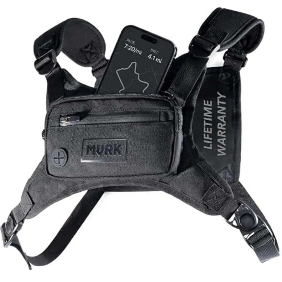 Water Resistant Running Vest Chest Pack, Phone Holder for Running, Lightweight Training Pack with Detail
Water Resistant Running Vest Chest Pack, Phone Holder for Running, Lightweight Training Pack with Detail