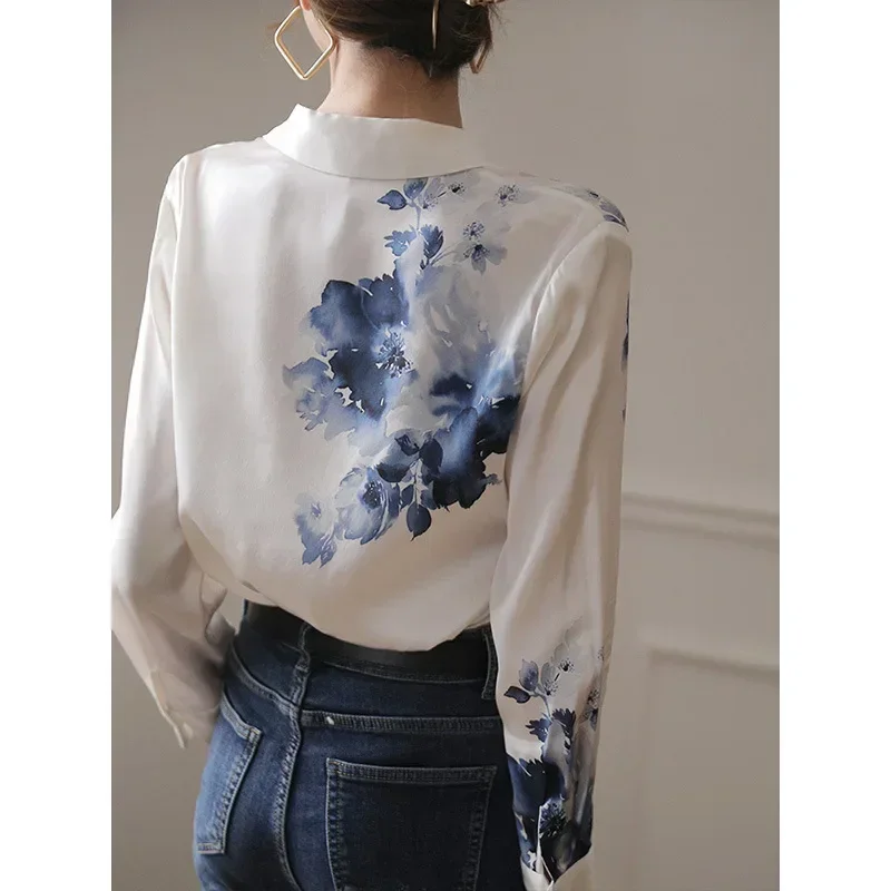 Рубашка Birdtree из 92% шелка тутового шелкопряда и 8% спандекса, женская, атласная, с принтом, дизайнерская, шикарная, осенне-зимняя, новая блузка, топ T38368QM
Рубашка Birdtree из 92% шелка тутового шелкопряда и 8% спандекса, женская, атласная, с принтом, дизайнерская, шикарная, осенне-зимняя, новая блузка, топ T38368QM