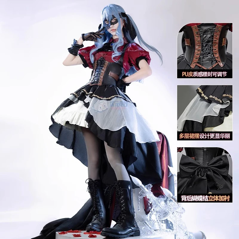 Anime Sakiko Togawa cos Ave Mujica Dress Women Cosplay Costume Gothic Princess Skirts Woman Halloween Suit
Anime Sakiko Togawa cos Ave Mujica Dress Women Cosplay Costume Gothic Princess Skirts Woman Halloween Suit