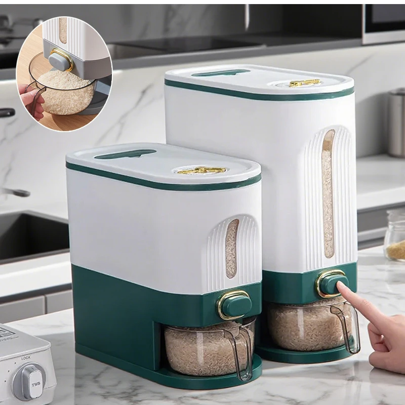 5/10KG Rice Storage Container Dry Food Dispenser Insect-Proof Moisture-proof Rice Bucket with Measuring Cup and Time Scale 쌀통
5/10KG Rice Storage Container Dry Food Dispenser Insect-Proof Moisture-proof Rice Bucket with Measuring Cup and Time Scale 쌀통