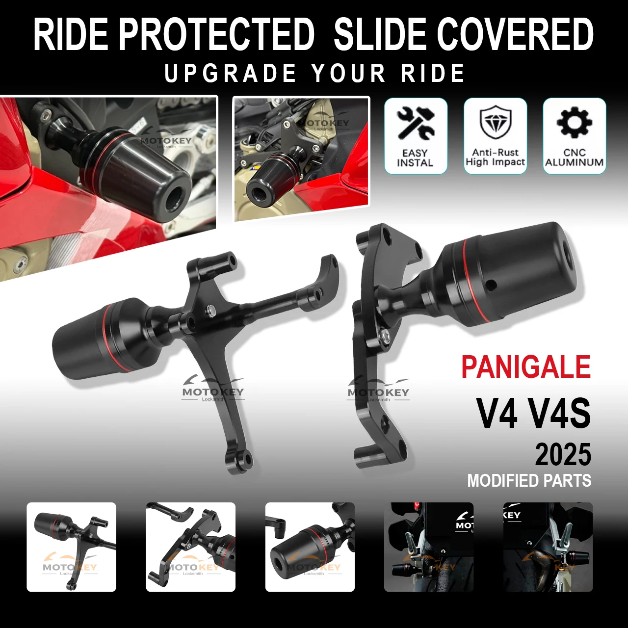 For DUCATI Panigale V4 V4S 2025 new Motorcycle Falling Protection Frame Sliders Fairing Guard Anti Crash Pad Protector v4 v4s
For DUCATI Panigale V4 V4S 2025 new Motorcycle Falling Protection Frame Sliders Fairing Guard Anti Crash Pad Protector v4 v4s