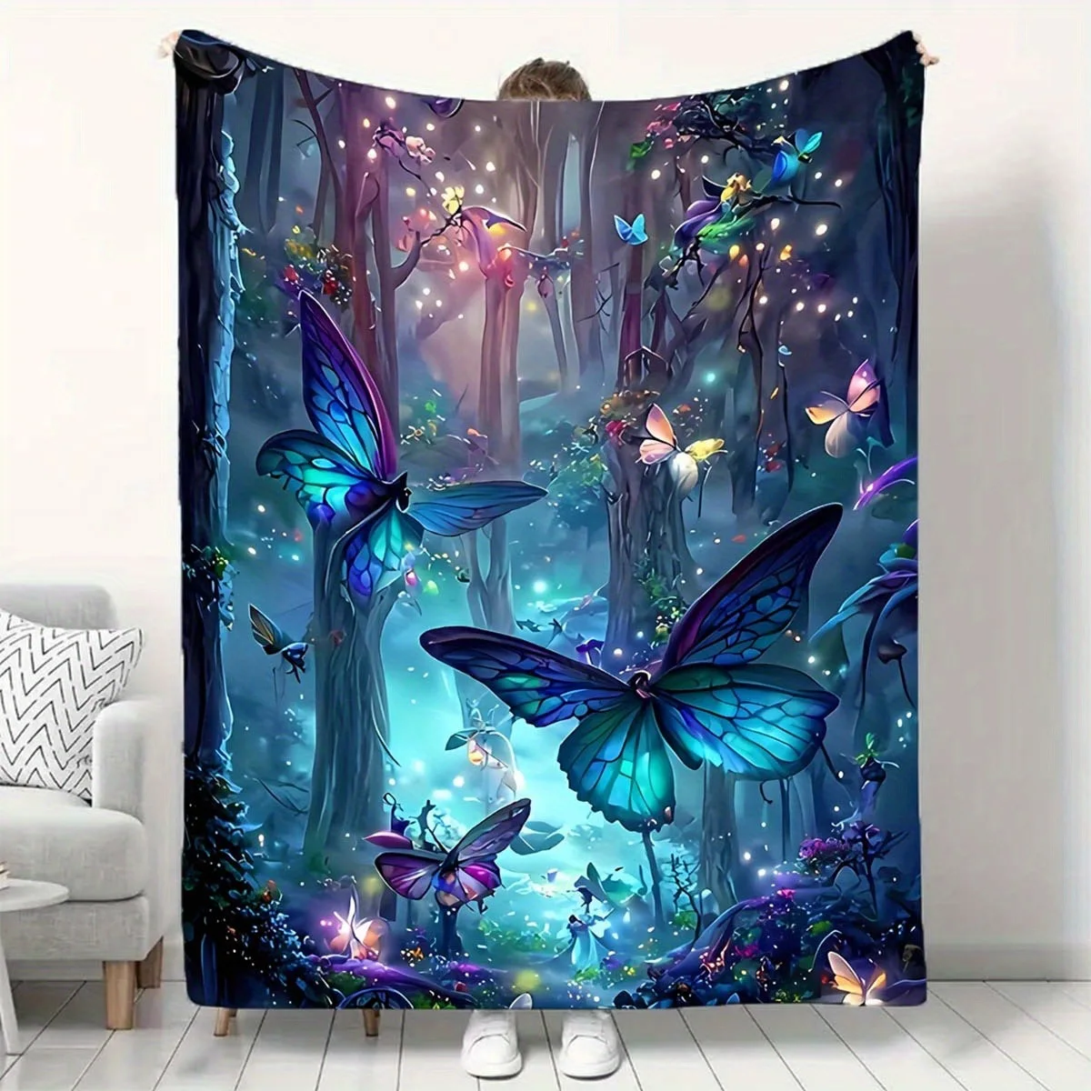 Фиолетовая серия бабочек, полиэстер с цифровым принтом, бархатный фланелевой чехол для спальни, флисовый мягкий чехол для дивана, одеяла для кроватей
Фиолетовая серия бабочек, полиэстер с цифровым принтом, бархатный фланелевой чехол для спальни, флисовый мягкий чехол для дивана, одеяла для кроватей