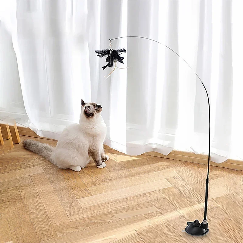 Interactive Cat Toy Handfree Cat Stick Playing Kitten Playing Teaser Wand Toy Suction Cup Bird/Feather Cat Wand Pet Supplies
Interactive Cat Toy Handfree Cat Stick Playing Kitten Playing Teaser Wand Toy Suction Cup Bird/Feather Cat Wand Pet Supplies