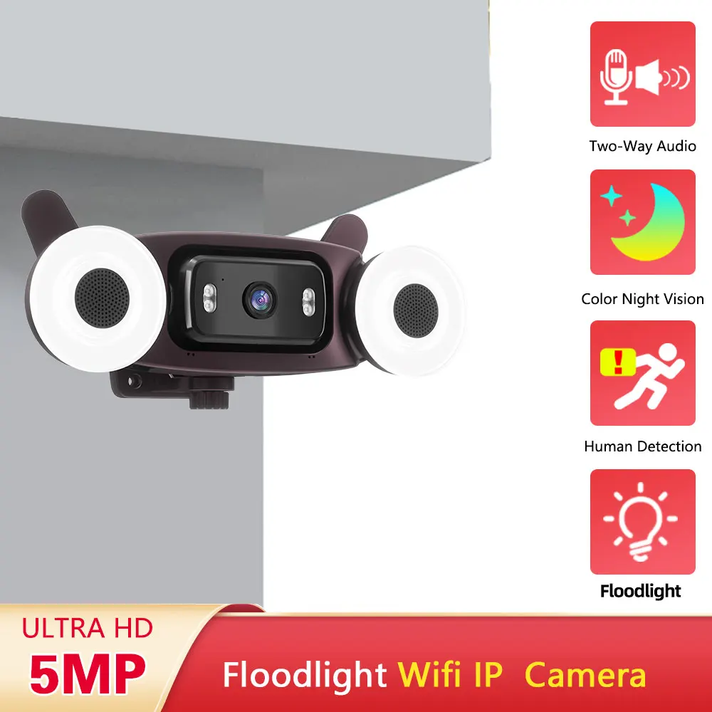 Outdoor 5MP WiFi IP Camera with Speaker, All-In-One Waterproof Video Surveillance Security Camera for Enhanced Outdoor Safety
Outdoor 5MP WiFi IP Camera with Speaker, All-In-One Waterproof Video Surveillance Security Camera for Enhanced Outdoor Safety